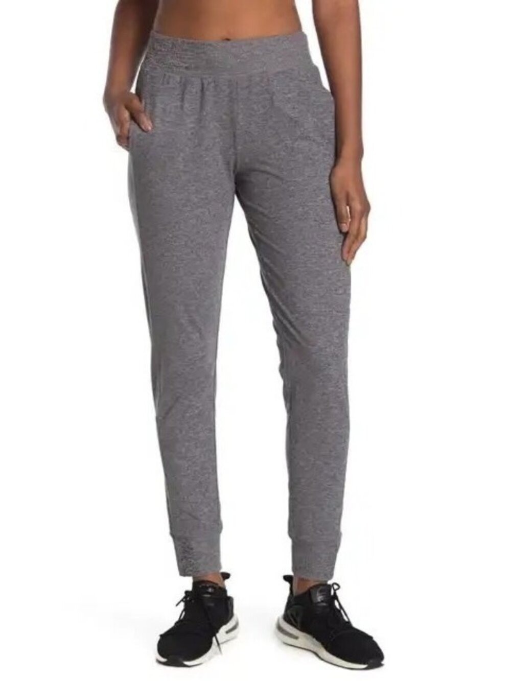 Z By Zella Downtown Jogger Charcoal Gray Space-Dyed